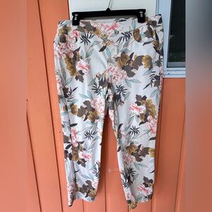 Tribal Multicolor Tropical Print Pants